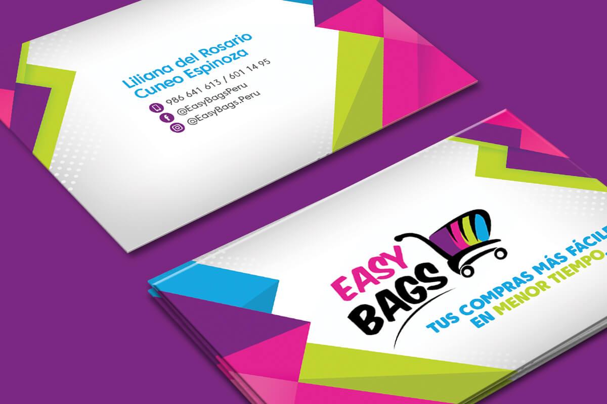 Easy Bags: Diseño de tarjeta de presentación